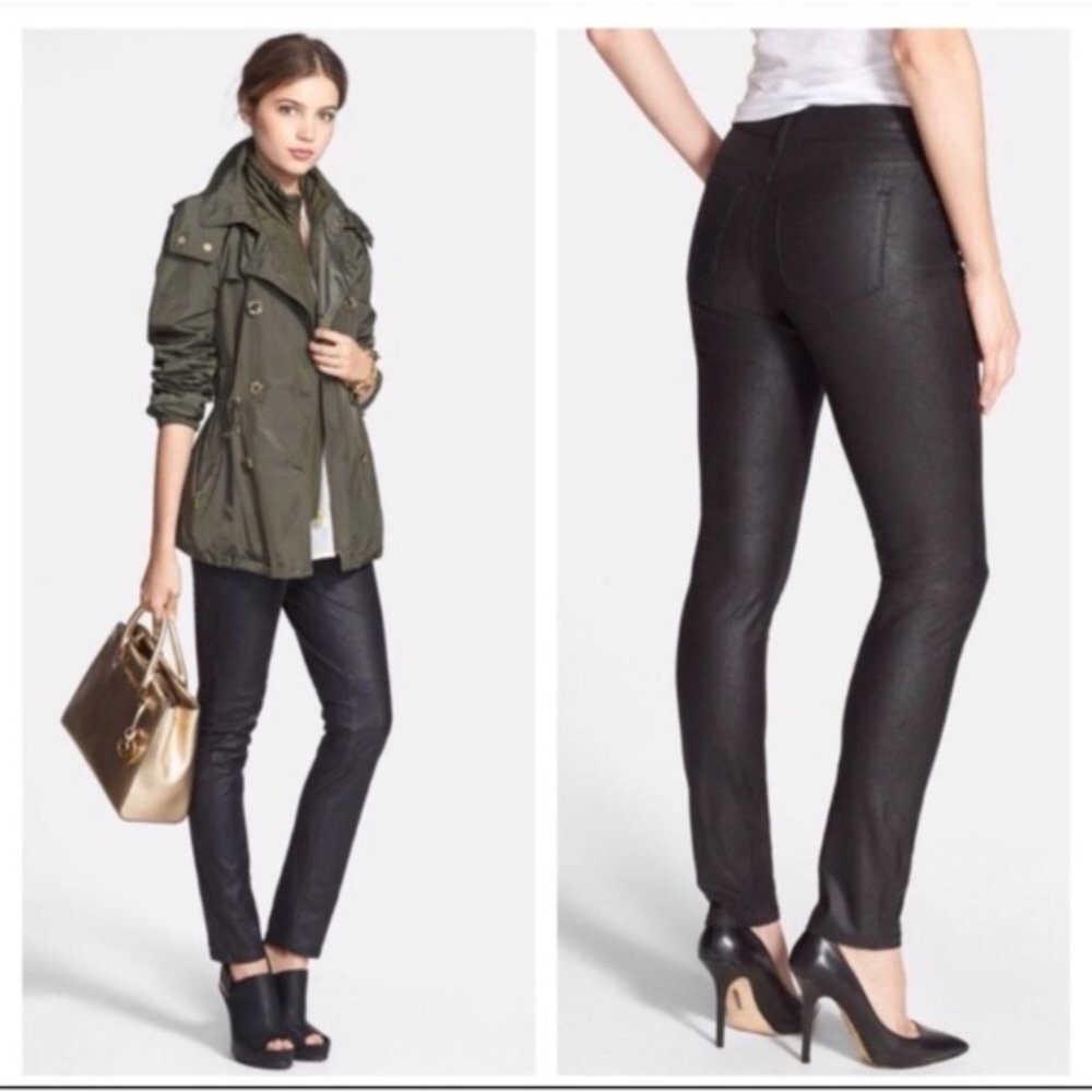 NYDJ Alina Faux Leather Pebble Leggings Pants